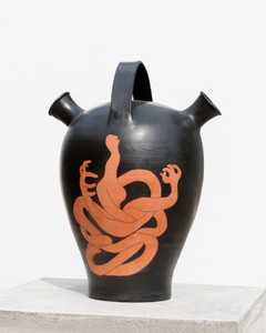 Adriana Varejão Vaso Maria (Maria Vase), 2026. Ceramic vase, 47 ¼ × 36 ¼ × 30 ¾ inches (120 × 92 × 78 cm), edition of 3 © Adriana Varejão. Photo: Andrea Avezzù