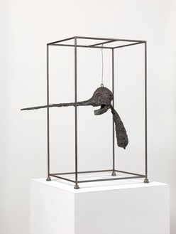 Alberto Giacometti, Le Nez, 1947 Bronze, wire, and steel, 32 × 15 ⅜ × 28 ½ inches (81.3 × 39.1 × 72.4 cm), first cast, not numbered, collection of Samuel and Ronnie Heyman, USA© 2018 Alberto Giacometti Estate/Licensed by VAGA and ARS, New York