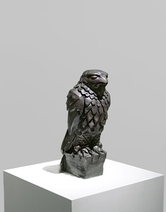 Alex Israel, Maltese Falcon, 2013. Cast bronze with black patina, 10 ½ × 4 ½ × 3 ½ inches (26.7 × 11.4 × 8.9 cm), edition of 20 © Alex Israel