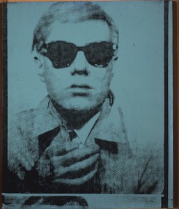 Andy Warhol, Self-Portrait, 1964. Synthetic polymer paint and silkscreen ink on canvas, 20 × 16 inches (50.8 × 40.6 cm)