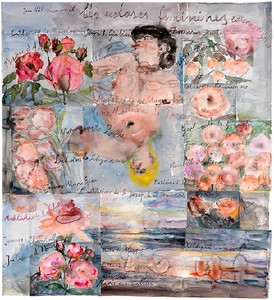 Anselm Kiefer, Les extases féminines (The Feminine Ecstasies), 2013. Watercolor on paper, 65 ¾ × 60 ⅝ inches (167 × 154 cm) © Anselm Kiefer, photo by Georges Poncet