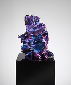 ANSELM REYLE Untitled, 2008. Bronze, effect lacquer, plinth with piano lacquer 61 7/8 × 11 7/8 × 11 7/8 inches overall (157 × 30 × 30 cm) 8 versions (8 unique colors)