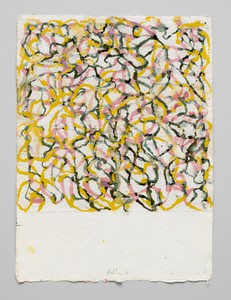 Brice Marden, Marrakech Drawing 6, 2017–18. Kremer ink and Kremer white shellac ink on Howell paper, 17 ⅛ × 12 ⅝ inches (43.5 × 32.1 cm) © 2018 Brice Marden/Artists Rights Society (ARS), New York