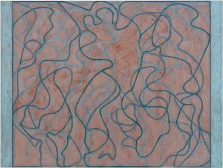 Brice Marden, Polke Letter, 2010–11 Oil on linen, 72 × 96 inches (182.9 × 243.8 cm)© 2018 Brice Marden/Artists Rights Society (ARS), New York