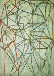 Brice Marden, 2 (Dialog), 1987–88. Oil on linen, 84 × 60 inches (213.4 × 152.4 cm) © 2018 Brice Marden/Artists Rights Society (ARS), New York