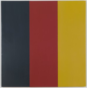 Brice Marden, Red Yellow Blue III, 1974. Oil and wax on canvas, in 3 parts, overall: 74 × 72 inches (188 × 182.9 cm) © 2018 Brice Marden/Artists Rights Society (ARS), New York