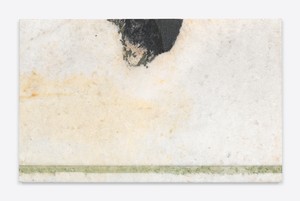 Brice Marden, Helen’s Immediately, 2011. Oil on marble, 19 ½ × 31 ½ × ⅞ inches (49.5 × 80 × 2.1 cm) © 2018 Brice Marden/Artists Rights Society (ARS), New York