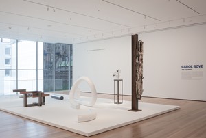 Installation view, Carol Bove: The Equinox, Museum of Modern Art, New York, July 20, 2013–January 12, 2014. Artwork © Carol Bove. Photo: John Wronn