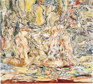 Cecily Brown, Tender Is the Night, 1999. Oil on linen, 100 × 110 inches (254 × 279.4 cm), The Broad, Los Angeles © Cecily Brown