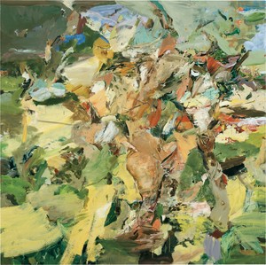 Cecily Brown, Figure in a Landscape, 2002. Oil on linen, 80 × 80 inches (203.2 × 203.2 cm) © Cecily Brown