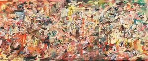 Cecily Brown, The Sick Leaves, 2011. Oil on linen, in 3 parts, each: 103 × 83 inches (261.6 × 210.8 cm) © Cecily Brown