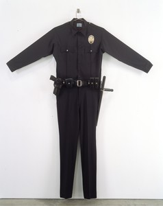 Chris Burden, L.A.P.D. Uniform, 1993. Fabric, leather, wood, metal, and plastic, 88 × 72 × 6 inches (223.5 × 182.9 × 15.2 cm), edition of 30 © 2018 Chris Burden/Licensed by the Chris Burden Estate and Artists Rights Society (ARS), New York