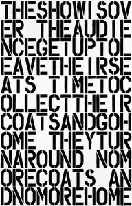 Christopher Wool, Untitled, 1990. Enamel paint on aluminum, 108 × 72 inches (274.3 × 182.9 cm)