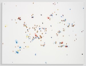 Damien Hirst, Ice Age, 2008–09. Metal, resin, and plaster pills and watercolor on canvas, 36 × 48 inches (91.4 × 121.9 cm) © Damien Hirst and Science Ltd. All rights reserved, DACS 2018
