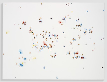 Damien Hirst, Ice Age, 2008–09 Metal, resin, and plaster pills and watercolor on canvas, 36 × 48 inches (91.4 × 121.9 cm)© Damien Hirst and Science Ltd. All rights reserved, DACS 2018