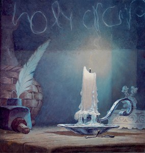 Dan Colen, Holy Crap, 2005–08. Oil on panel, 9 ⅜ × 10 inches (23.8 × 25.4 cm) © Dan Colen