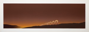 Ed Ruscha, Hollywood, 1968. Color screen print, 17 ½ × 44 ½ inches (44.5 × 112.9 cm), edition of 100 © Ed Ruscha