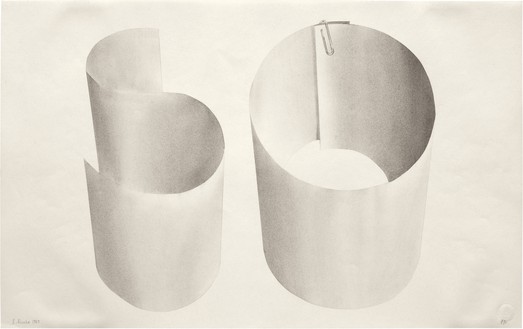 Ed Ruscha, So, 1967 Gunpowder on paper, 14 ½ × 23 inches (36.8 × 58.4 cm)© Ed Ruscha