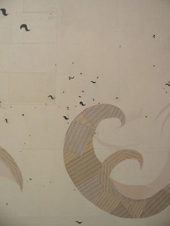 Ellen Gallagher, Blubber, 2000 (detail) Ink, pencil, and paper on linen, 120 × 192 inches (304.8 × 487.7 cm)