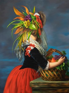 Ewa Juszkiewicz, Untitled (after Élisabeth Louise Vigée Le Brun), 2020. Oil on canvas, 63 × 47 ¼ inches (160 × 120 cm) © Ewa Juszkiewicz