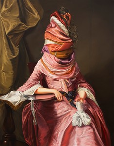 Ewa Juszkiewicz, Untitled (after Joseph Wright), 2020. Oil on canvas, 63 × 49 ¼ inches (160 × 125 cm) © Ewa Juszkiewicz