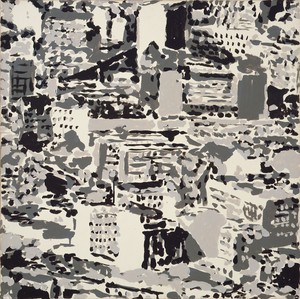Gerhard Richter, Stadtbild (Townscape), 1969. Amphibolin on canvas, 27 ¾ × 27 ¾ inches (70.5 × 70.5 cm) © Gerhard Richter