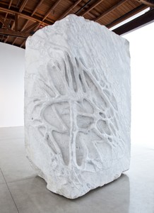 Giuseppe Penone, Anatomia (Anatomy), 2011. White Carrara marble, 124 × 77 × 62 inches (315 × 195.6 × 157.5 cm) © 2019 Artists Rights Society (ARS), New York/ADAGP, Paris. Photo © Archivio Penone. Photo: Benjamin Lee Ritchie Handler