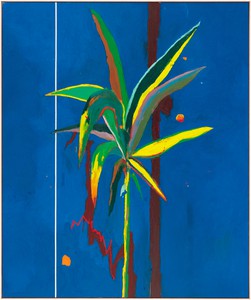 Harold Ancart, Untitled, 2017. Oil stick and pencil on canvas, in artist’s frame, 80 × 96 × 2 ¼ inches (203.2 × 243.8 × 5.7 cm), Fondation Beyeler, Riehen/Basel, Switzerland © Harold Ancart. Photo: JSP Art Photography