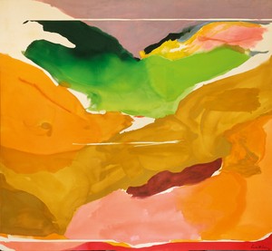 Helen Frankenthaler, Nature Abhors a Vaccum, 1973. Acrylic on canvas, 103 ½ × 112 inches (262.9 × 284.5 cm), National Gallery of Art, Washington, DC © 2018 Helen Frankenthaler Foundation, Inc./Artists Rights Society (ARS), New York