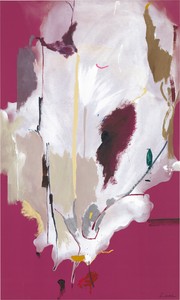 Helen Frankenthaler, Columbine, 1985. Acrylic on canvas, 81 ¼ × 48 ¾ inches (206.4 × 123.8 cm) © 2018 Helen Frankenthaler Foundation, Inc./Artists Rights Society (ARS), New York