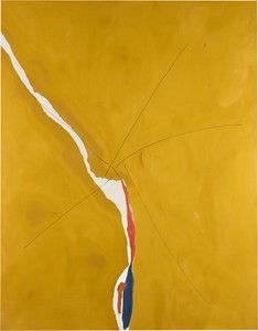 Helen Frankenthaler, Sesame, 1970. Acrylic on canvas, 106 × 82 ½ inches (269.2 × 209.6 cm) © 2018 Helen Frankenthaler Foundation, Inc./Artists Rights Society (ARS), New York