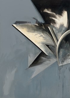Jay DeFeo, Hawk Moon No. 1, 1983–85 Oil on canvas, 84 × 60 inches (213.4 × 152.4 cm)© 2020 The Jay DeFeo Foundation/Artists Rights Society (ARS), New York. Photo: Ben Blackwell