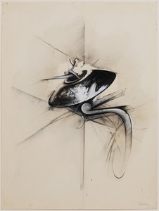 Jay DeFeo, Untitled (Jewelry series), 1977. Acrylic, charcoal, graphite, and ink on paper, 20 × 15 inches (50.8 × 38.1 cm) © 2020 The Jay DeFeo Foundation/Artists Rights Society (ARS), New York. Photo: Robert Divers Herrick