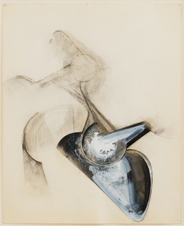 Jay DeFeo, Untitled (Shoetree series), 1977 Graphite, acrylic, and charcoal on paper, 16 × 13 inches (40.5 × 33 cm)© 2020 The Jay DeFeo Foundation/Artists Rights Society (ARS), New York. Photo: Robert Divers Herrick
