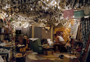 Jeff Wall, After “Invisible Man” by Ralph Ellison, the Prologue, 1999–2001. Transparency in lightbox, 68 ½ × 98 ⅝ inches (174 × 250.5 cm) © Jeff Wall