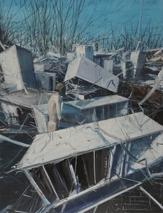 Jia Aili, The Wasteland, 2007. Oil on canvas, 105 ⅛ × 78 ¾ inches (267 × 200 cm) © Jia Aili Studio