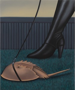 Julie Curtiss Limule, 2021. Acrylic and oil on canvas, 30 × 25 inches (76.2 × 63.5 cm), Dallas Museum of Art © Julie Curtiss. Photo: Charles Benton