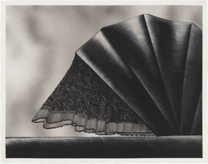 Julie Curtiss Bassinet, 2024. Gouache on paper, 15 × 19 ⅛ inches (38.1 × 48.6 cm) © Julie Curtiss. Photo: Frankie Tyska