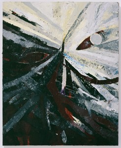 Mark Grotjahn, Untitled (Grey Face 778), 2009. Oil on cardboard mounted on linen, 60 × 48 inches (152.4 × 121.9 cm) © Mark Grotjahn