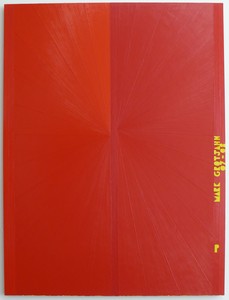 Mark Grotjahn, Untitled (Red Butterfly I Yellow P MARK GROTJAHN 07-08 751), 2007–08. Oil on linen, 72 ½ × 54 ½ inches (184.2 × 138.4 cm) © Mark Grotjahn