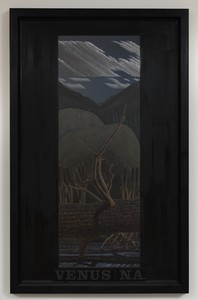 Neil Jenney, Venus From North America, 1979–86. Oil on wood, in artist’s frame, 85 × 53 ¼ × 2 ¾ inches (215.9 × 135.3 × 7 cm) © Neil Jenney