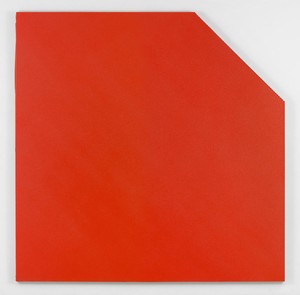 Olivier Mosset, Untitled, 2016. Sprayed polyurethane on canvas, 120 × 120 inches (304.8 × 304.8 cm) Photo by Rob McKeever