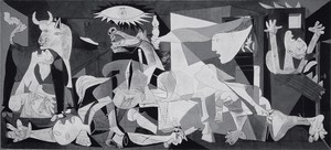 Pablo Picasso, Guernica, May 1–June 4, 1937. Oil on canvas, 137 ½ × 305 ¾ inches (349.3 × 776.6 cm), Museo Nacional Centro de Arte Reina Sofía, Madrid © 2018 Estate of Pablo Picasso/Artist Rights Society (ARS), New York