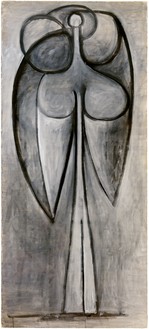 Pablo Picasso, La femme-fleur (Françoise Gilot), June 1946 Oil on canvas, 68 ½ × 26 inches (174 × 66 cm)© 2018 Estate of Pablo Picasso/Artist Rights Society (ARS), New York
