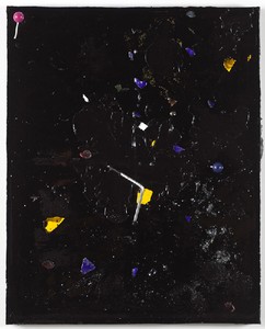 Piero Golia, Constellation Painting #8, 2011. Resin and debris, 60 × 48 × 10 inches (152.4 × 121.9 × 25.4cm) Photo by Joshua White