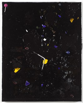 Piero Golia, Constellation Painting #8, 2011 Resin and debris, 60 × 48 × 10 inches (152.4 × 121.9 × 25.4cm)Photo by Joshua White