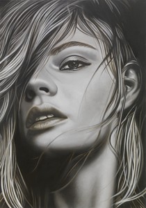 Richard Phillips, To be titled, 2017. Oil on linen, 40 × 28 inches (101.6 × 71.1 cm) © Richard Phillips