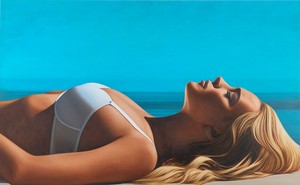 Richard Phillips, Lindsay II, 2012. Oil on canvas, 92 × 149 ¼ inches (233.7 × 379.1 cm) © Richard Phillips