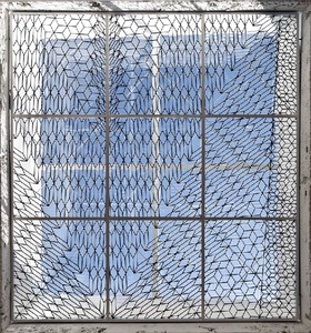 RICHARD WRIGHT No title, 2014. Handmade leaded glass Installation at The Modern Institute, Glasgow, UK