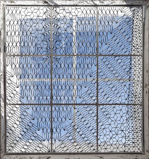 RICHARD WRIGHT No title, 2014 Handmade leaded glass Installation at The Modern Institute, Glasgow, UK